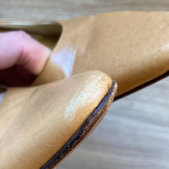 Prada sling back pointy shoes sandals size 35,5 rectangle heel - Picture 10 of 16